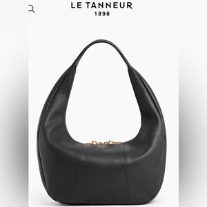 LE TANNEUR Juliette Large Hobo Bag in Grained Leather